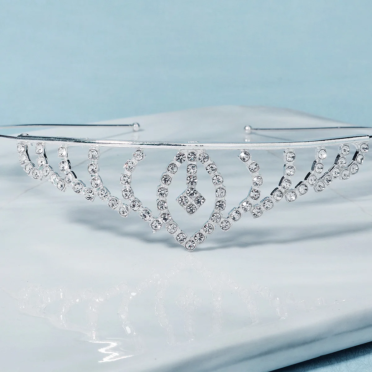 Fashion Kids Rhinestone Tiara Princess Headband for Girls Bridal Crystal Crown Tiara Wedding Flower Girl Hair Jewelry