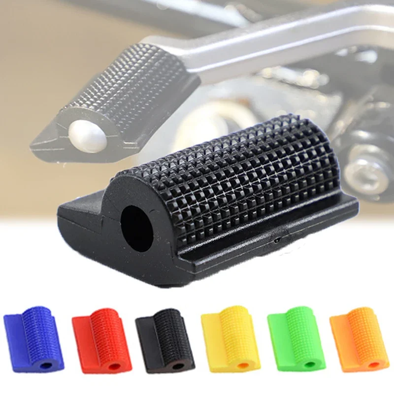 1pc Motorcycle Shift Gear Lever Anti-skid Pedal Rubber Cover Shoe Protector Foot Peg Toe Gel Motorcycle Rain Boots Accessories