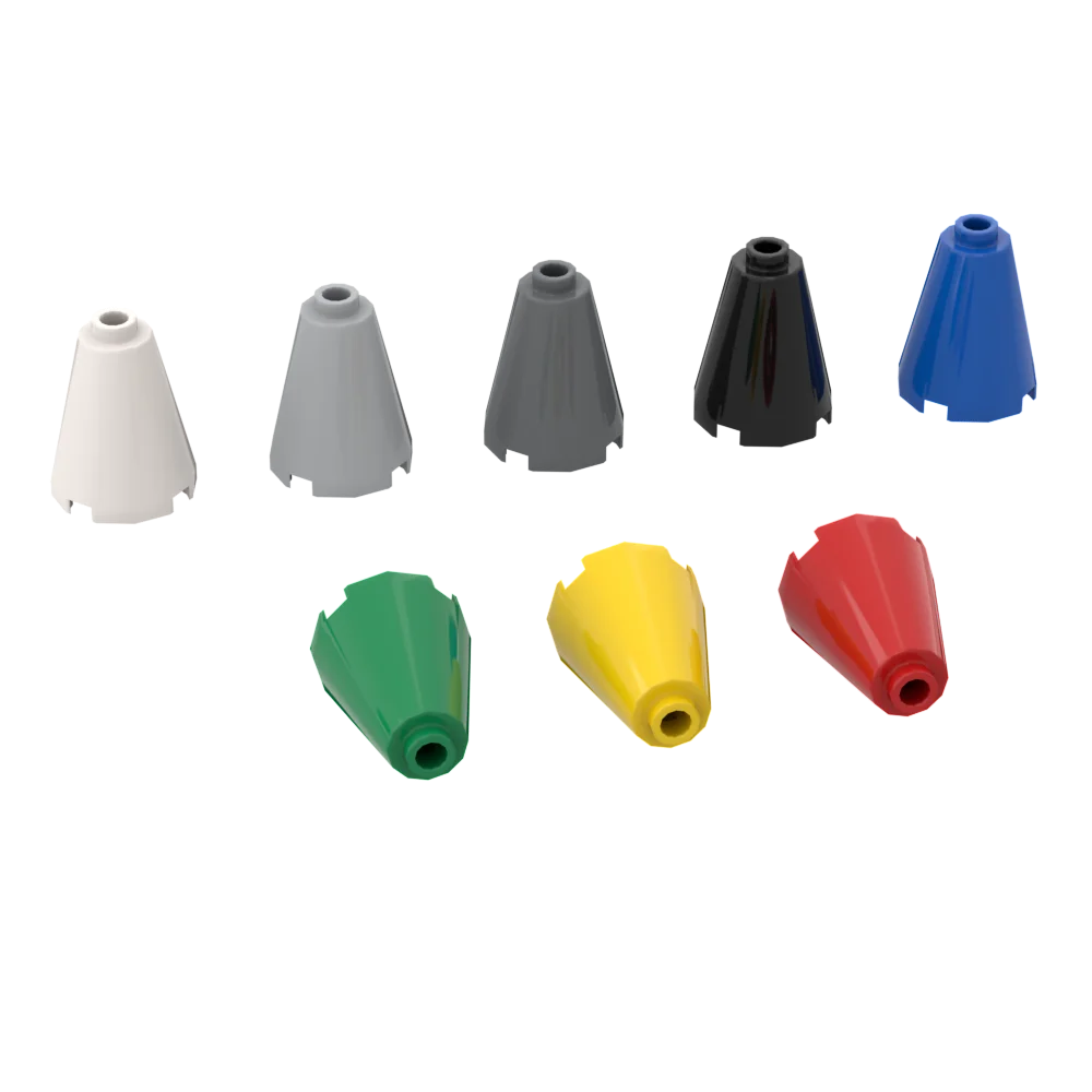 10Pcs MOC Parts 3942c 14918 Cone 2 x 2 x 2 with Open Stud
