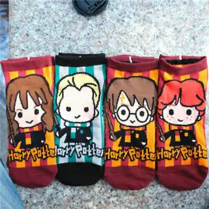 Harries Badge Cotton Socks Hermione Ron Malfoy Magic Academy Potter School Of Magic Figures Giocattoli Per Donna Uomo Sport Sock