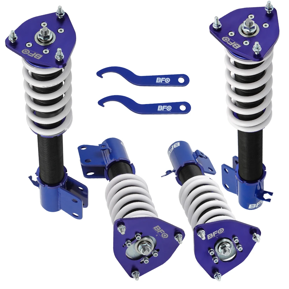 

BFO Coilovers Shocks Absorbers For Subaru Impreza WRX GDB GDA 02-07 Blue Suspension Coilovers Shocks Absorbers Shock Struts Kit