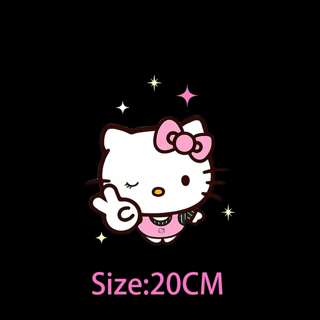 Cute Hello Kitty Patches For Clothes Heat Transfer Thermal Stickers DIY  Washable T-Shirts Iron On Transfer Girls anime Patches - AliExpress