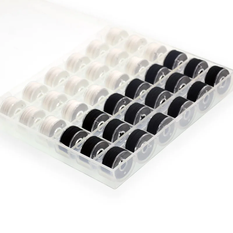 

Dropshipping Center Environment Protection Polyester Thread Sewing Machine Sewing Supplies Black White Cotton Thread for Sewing