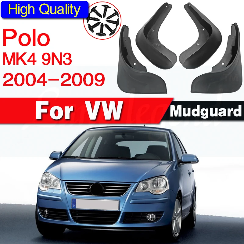 For Vw Volkswagen Polo Mk4 9n3 2004 2005 2006 2007 2008 2009 Mudguards