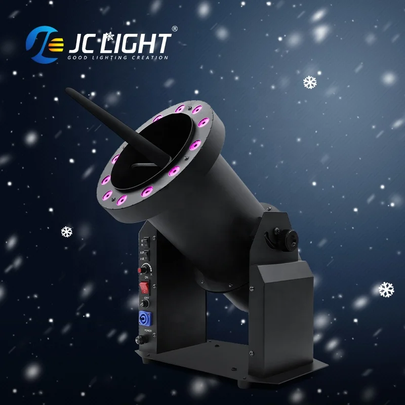 

Large-scale Atmosphere Effect Dmx Led 2000w Vertical Spray Snow Machine For Christmas Party Stage Wedding
