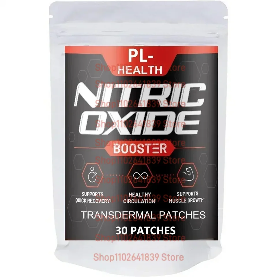 30 Patchs Transdermiques B12 Et Oxyde Nitrique - Boost énergie Et Force - Origine USA