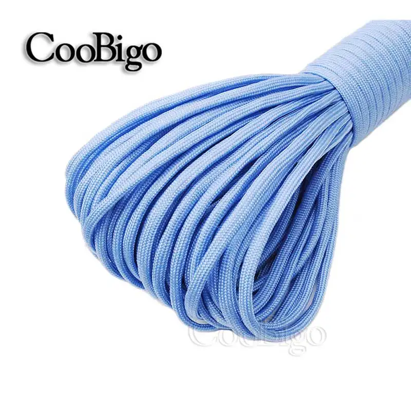 Durable 4mm Solid Color Parachute Cord for DIY Craft and Bracelet Making