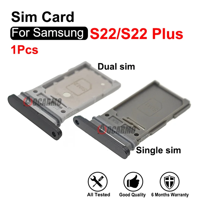 For Samsung Galaxy S22 Plus s22+ Single & Dual Sim Card Sim Tray