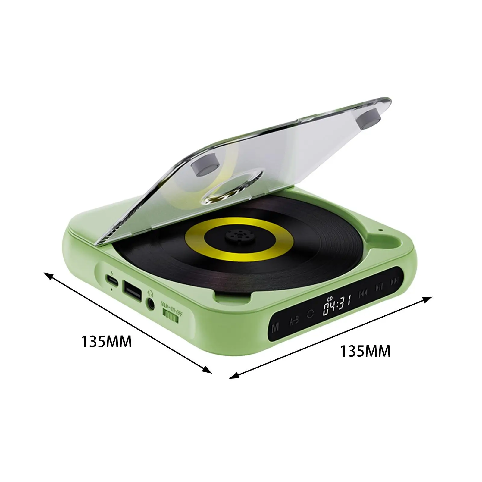 Home CD Player Desktop CD Player for Kids Music Lovers Language Learners