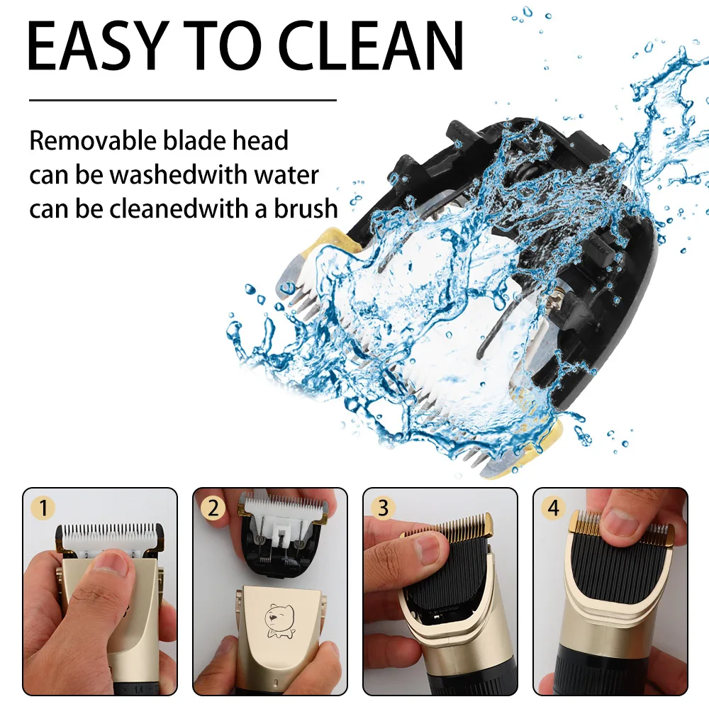 Hair Clipper Hair Trimmer Pet Shaving Trimmer Cat&Dog Hair Trimmer Shaver USB Charging Professional Pet Grooming Set Electric Clipper