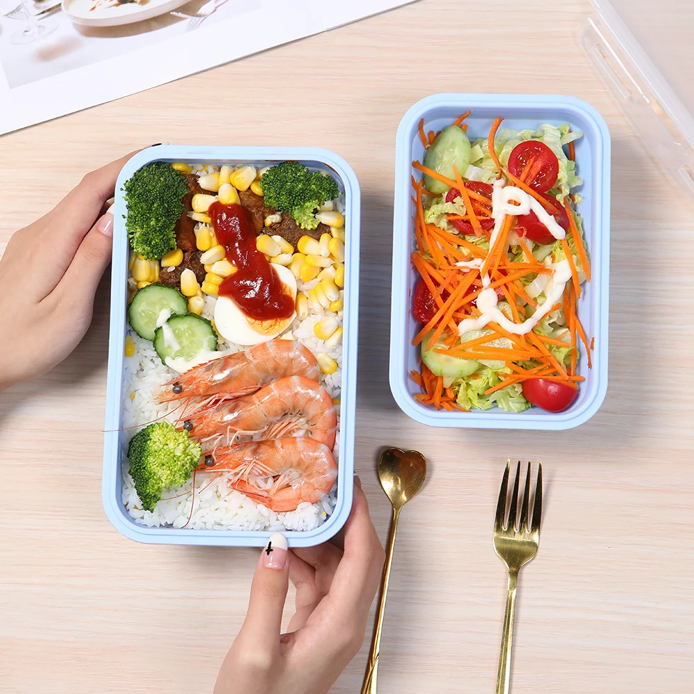 Salad Lunch Container with 5 Compartments Lunch Box with Foldable Fork Salad  Dressing Container Bento Box Portable Large Capacity Reusable Salad Bowl  for Work Travel School Picnic 