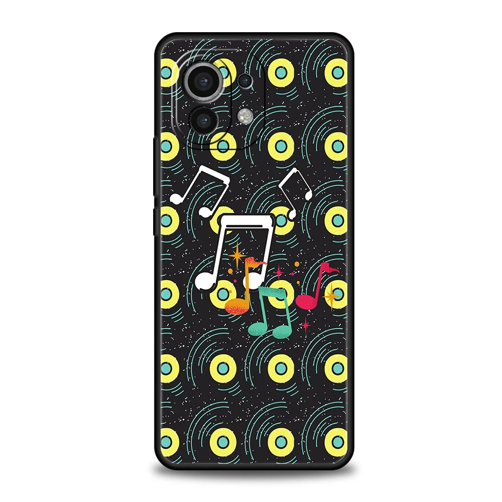 Stylish Music-Themed Soft TPU Phone Case Cover