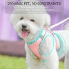 Reflective Puppy Harness and Leash Set Breathable Summer Mesh Dog Harness Vest Pet Cat Chest Straps Chihuahua Yorkies Harness 6