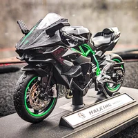 1:18 H2R Alloy Sports Motorcycle Model Diecast Metal H2R Motorbike Collection Simulation Toys Childrens Gift Motorcycle Model 1