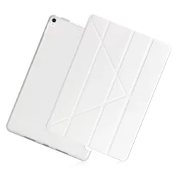 Enhanced Tri - Fold Silicone Tablet Cover - iPad 4th 9.7in 2012 (White)
