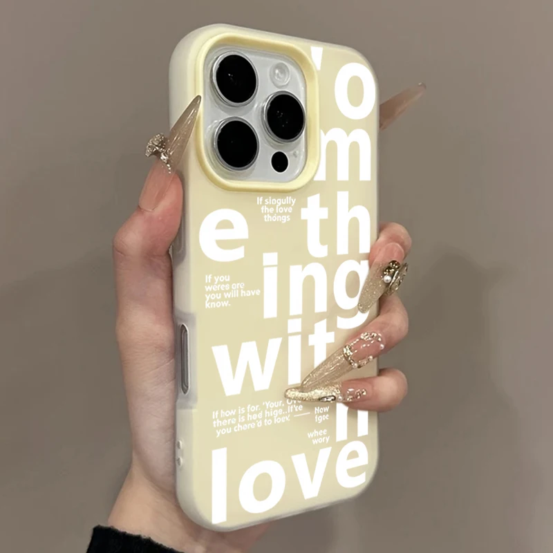 Shockproof Phone Case with English Alphabet Pattern