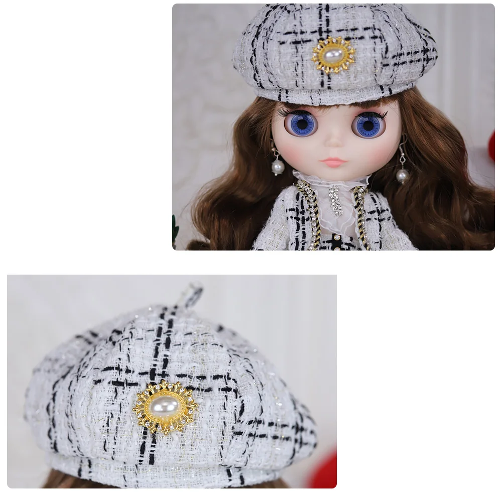 Neo Blythe Doll Short Skirt Dress with Coat & Hat 2