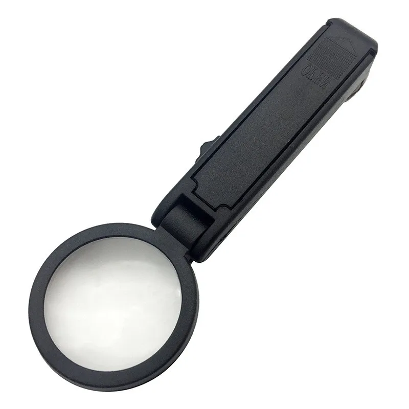 2 LED Hands Free Loupe Lighted Magnifying Glass Neck Hanging/Desktop Style  Tool for Seniors Sewing