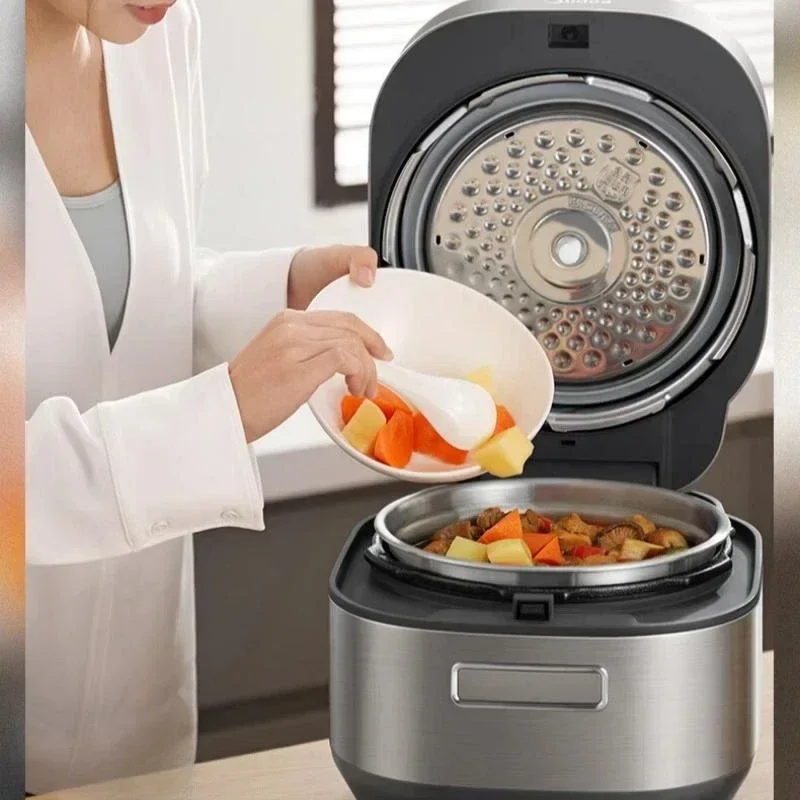 Midea Pressure Cooker 6 Minites Fast Cooking 5L Rice Cooker IH Fierce Power 2200W Electric High Pressure Cooker 2 Inner Pots 5