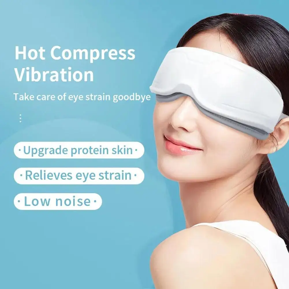 

Eye Soothing Massager Intelligent Vibration Acupoint Massage Eye Protector Relieve Eye Fatigue Remove Dark Circles White