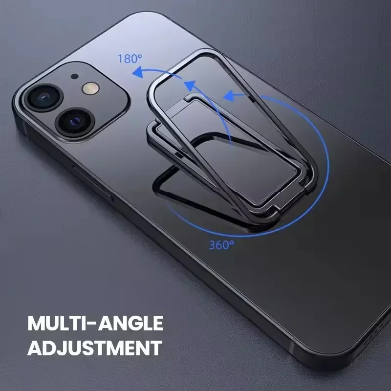 360° Rotating Metal Phone Ring Holder & Foldable Kickstand