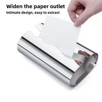 Nordic Luxury Stainless Steel Tissue Box for Living Room Desktop Tissue Holder Silver Plated Paper Storage Box Organization 1