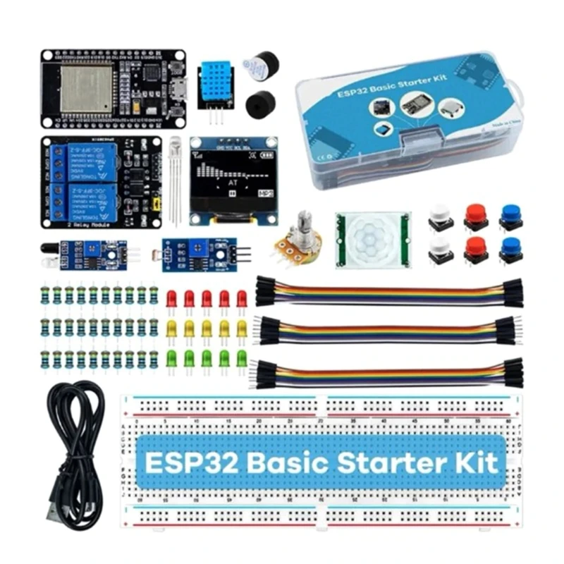 

Базовый стартовый комплект для платы разработки ESP32 ESP-32S WiFi I OT с руководством по проектам Интернета вещей и P9JB
