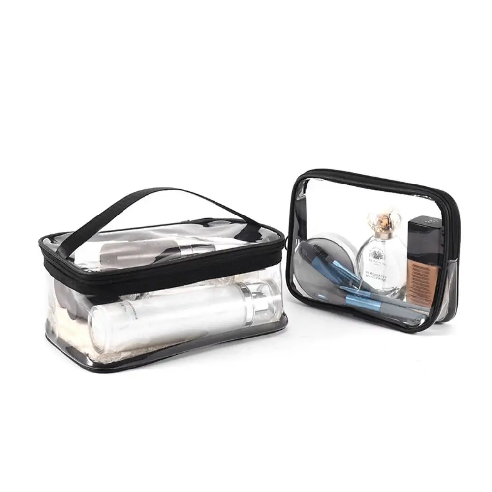 

Personality Casual Toiletry Bag Female Zipper Wash Pouch TPU Bath Storage Storage Bag Transparent Cosmetic Bag Makeup Case