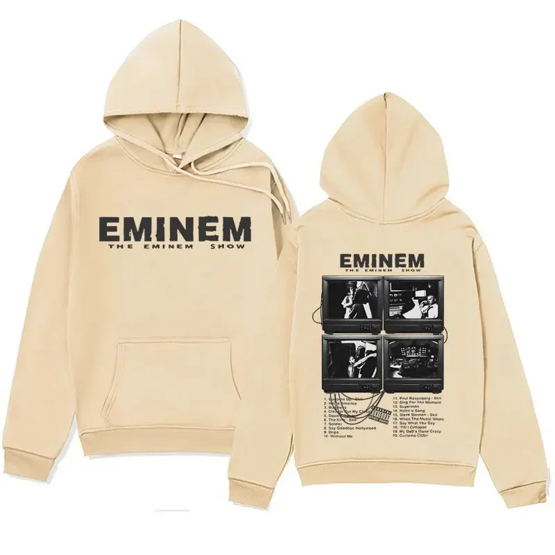 Sudadera con capucha para hombre y mujer, ropa de calle de gran tamaño con estampado de rapero Eminem, Álbum de MúsicaFour seaso 5