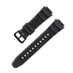 Durable Rubber Silicone Watch Band Bracelet, 18mm Strap - 18mm (Black B)