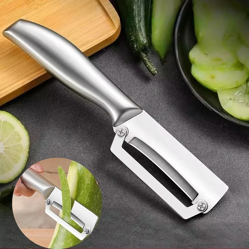 Stainless Steel Vegetable Peeler Kitchen Melon Planer Double-Head Peeler Household Multiple-Function Fruit And Vegetable Peeler