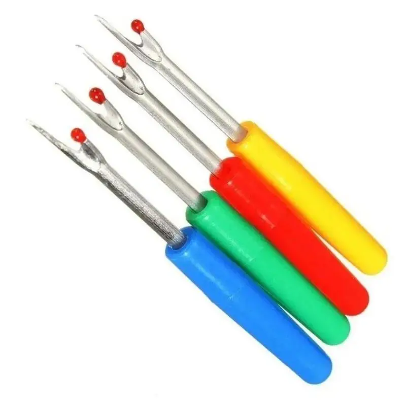 4 Pack Plastic Handle Seam Ripper Thread Cutter Sewing Tools Colorful Useful Home Handmade Sewing Supplies Tools Accessories