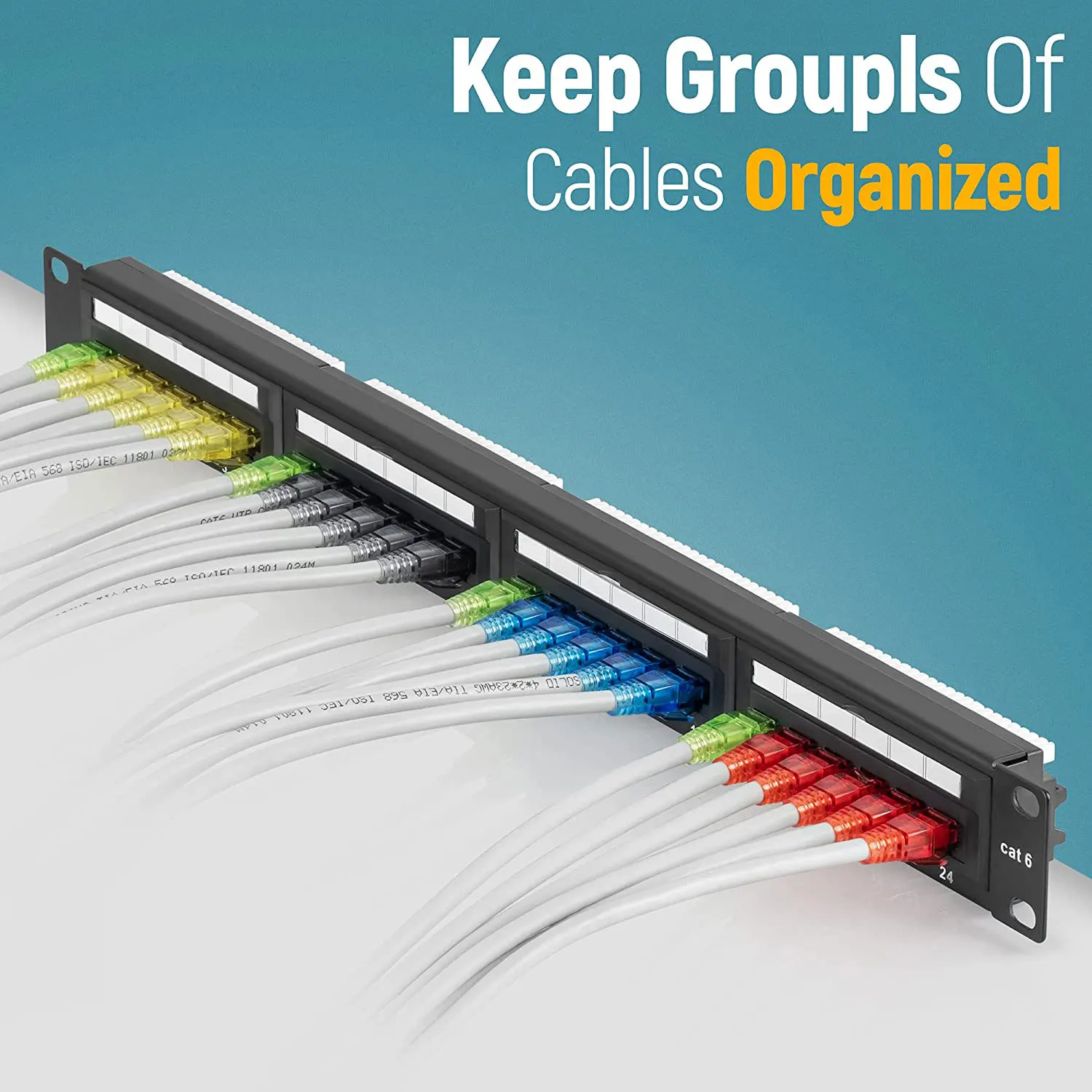 Zoerax-pass Through Conectores para Cabo de Rede Utp Sólido ou Encalhado ez para Crimpagem Plug Modular Rj45 Cat6 Cores Sortidas - Imagem 3