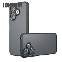 JDKDOM Matte Shockproof Phone Case - Durable and Protective Cover for Redmi Note 17 Pro 5G (Black)