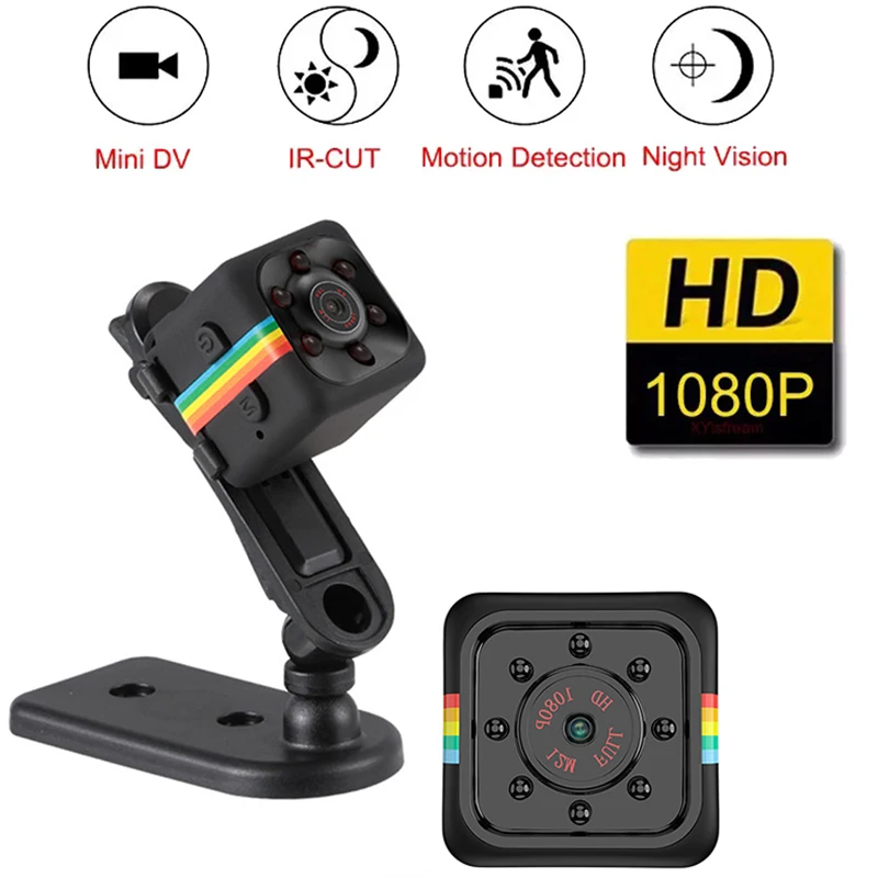 Hd 1080P Mini Sq11 Videocamera Per Visione Notturna Videocamera Micro Videocamera Sport Dv Video Telecamera A Camma Ultra Piccola Telecamera Di Sicure