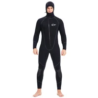Men's 7mm Neoprene Hoodie Wetsuit, Front Zip Full Body Keep Warm Scuba Diving Suit Underwater Hunting Surfing Spearfishing 1