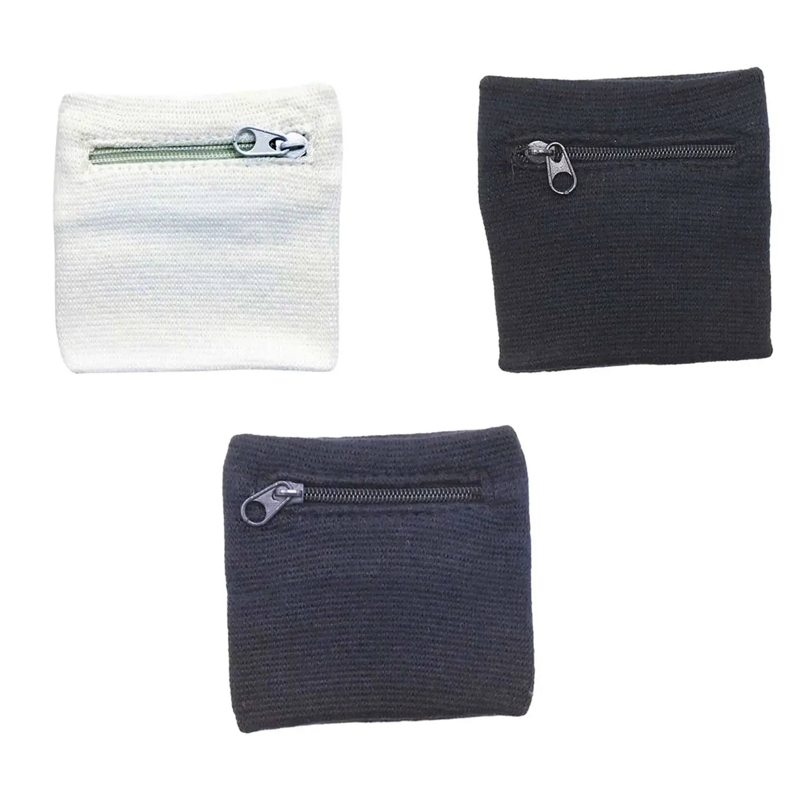 

Wrist Wallet Wristband Zipper Sweatband Travel Walking Exercise Wrist Bands