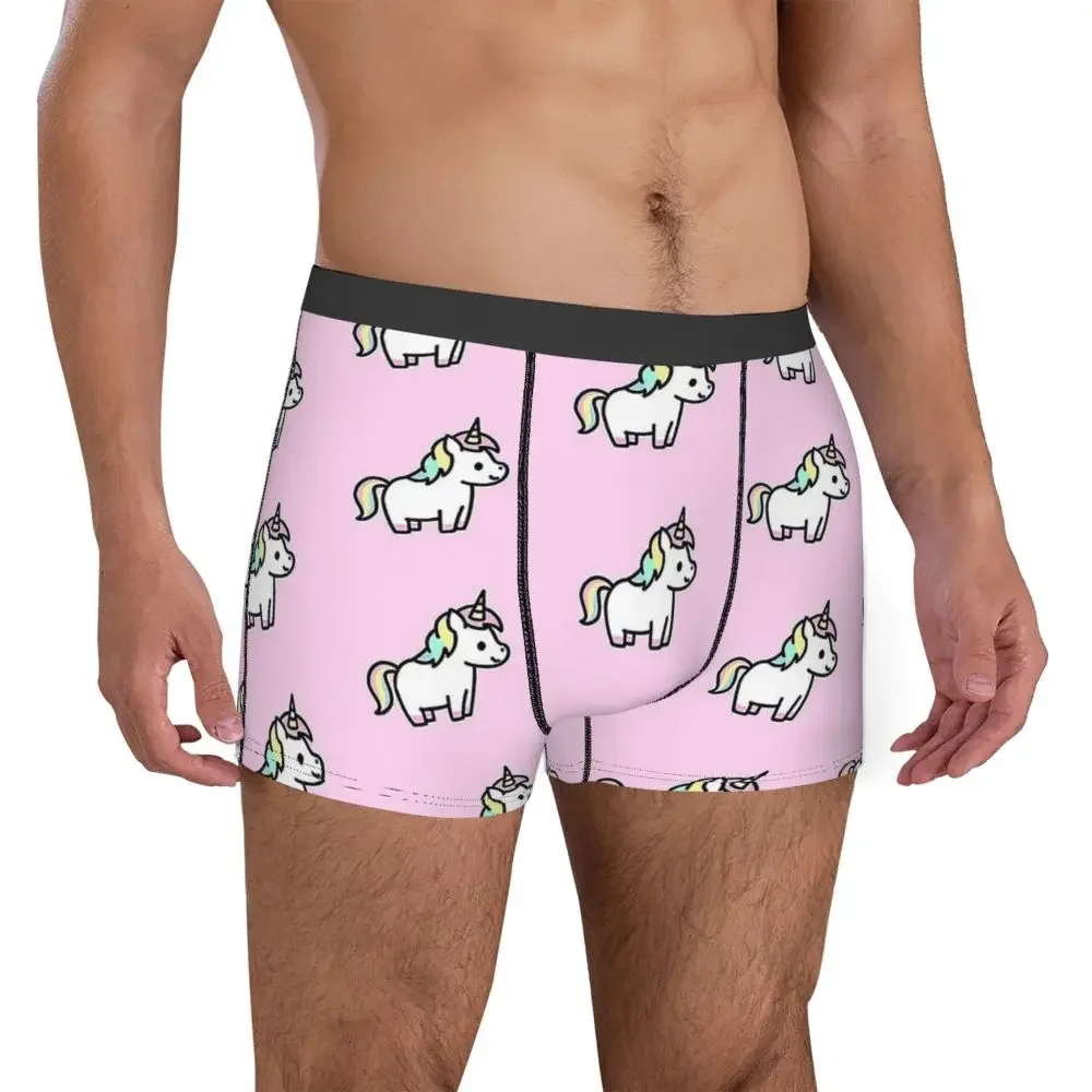 Unicorn Chibi Mini Underpants Breathbale Panties Male Underwear Print Shorts Boxer Briefs