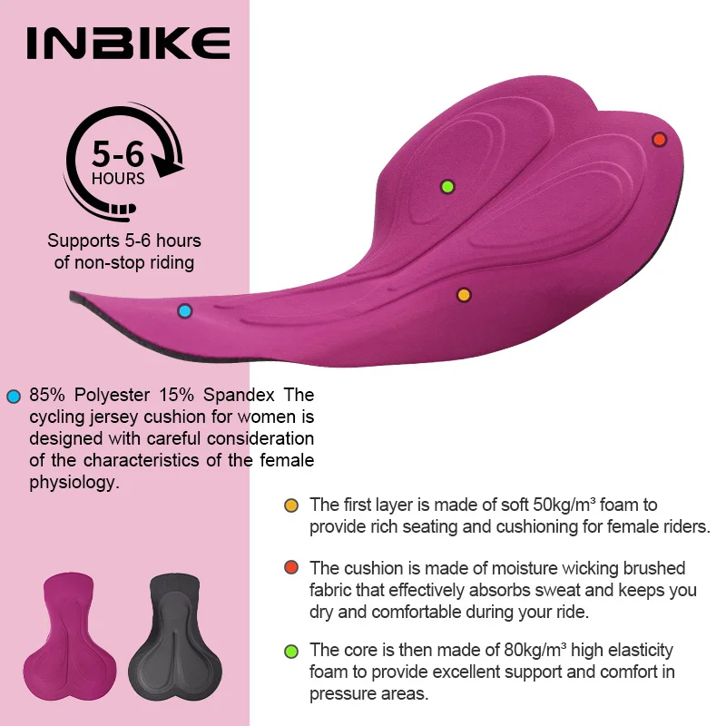 INBIKE 2025 Women's Cycling Shorts Summer Bicycle Pants Tights High Elasticity Biker Short Woman with Pockets Cycling Clothing - Image 3