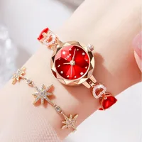 UTHAI L92 Women's Watch Brand Advanced Fashion Light Luxury Crystal Inlaid Diamond Waterproof Female Quartz Watches Clock 1
