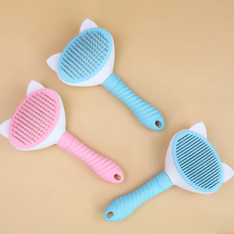 Pet Comb Stainless Steel Needle Comb Dog And Cat Hair Removal Floating Hair Cleaning Beauty Skin Care Pet Dog Cleaning Brush