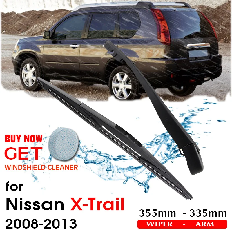 

BROSHOO Car Rear Wiper Blades Back Windscreen Wiper Arm For Nissan X-Trail Hatchback (2008-2013) 355mm,Windshield Auto Styling