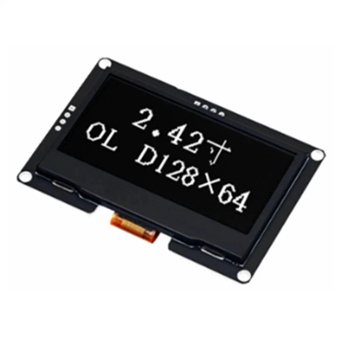  71O 전자기기 액세서리, I2C/SPI 인터페이스용 2.42인치 128x64 OLED 디스플레이 모듈 (플라스틱+PC)