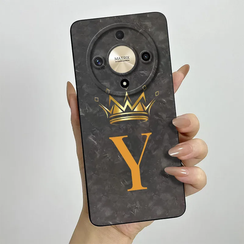 Crown Letters Full Matte Anti-Drop Soft Protective Phone Case