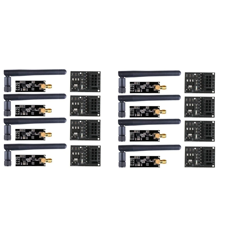 

8 шт. NRF24L01 + PA + LNA беспроводной модуль с антенной 1100 метров на большие расстояния с NRF24L01 беспроводной модуль-адаптер 3,3 В