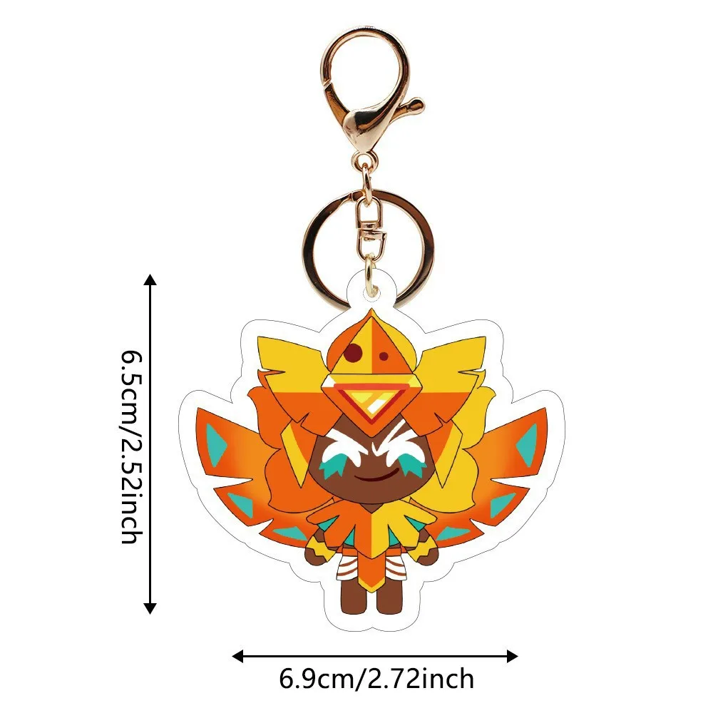 Acrylic Character Keychain Pendant - Modern Minimalist Gift