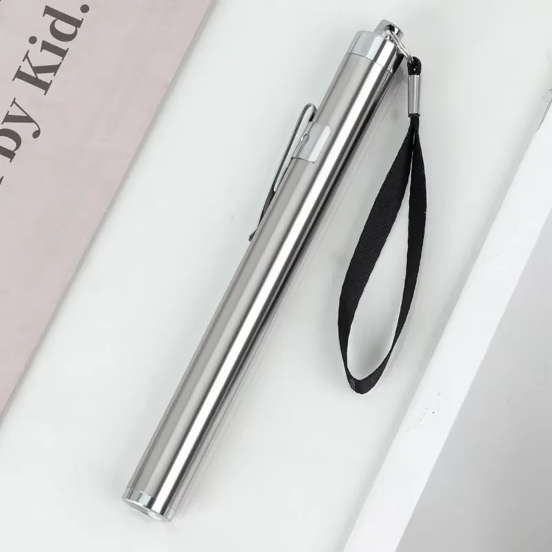 Stainless Steel White Light, Pet Incubation Observation Light, Night Travel Light Source, Easy to Carry, Replaceable Battery