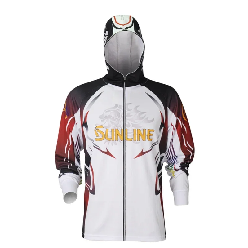 Sunline Fishing Clothes Sunscreen Breathable Summer Quick Dry Outdoor  Sports Hooded Anti Mosquito Man Fishing Shirt