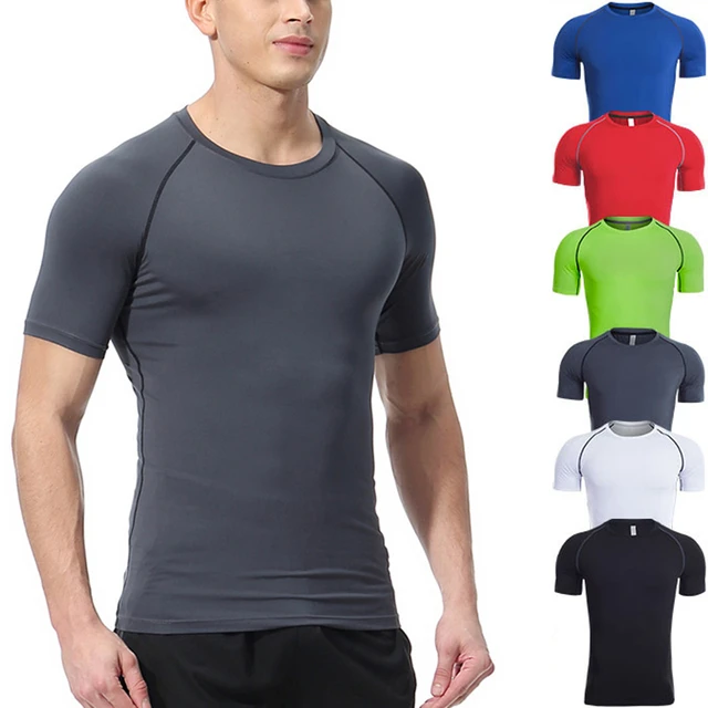 Clothing Fitness Male Dry Fit, Compression Shirts Men