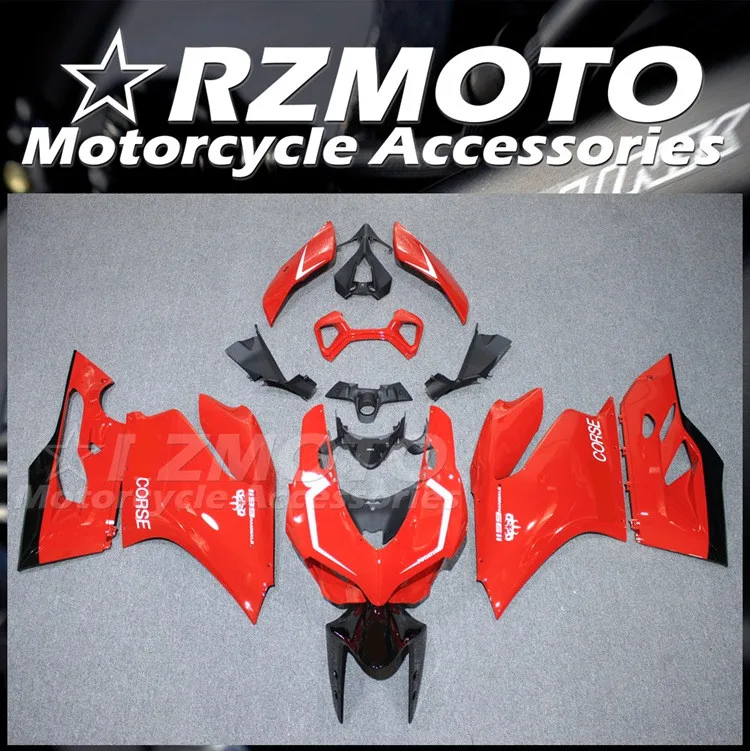 

4Gifts New ABS Motorcycle Fairings kit Fit For Ducati 899 1199 panigale 1199S 2012 2013 2014 2015 Custom Black Red